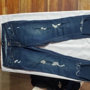 Dark Blue Hollister low rise super skinny Jeans 5R w27 l30